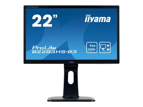Iiyama - B2283HS-B3 - Iiyama ProLite B2283HS-B3 - LED-Monitor - 54.7 cm (21.5")