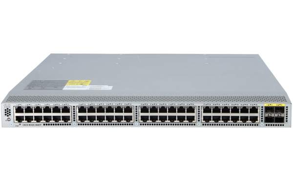 Cisco - N3K-C3048TP-1GE= - Nexus 3048TP-1GE 1RU 48 1GE and 4 10GE ports, no p/s,no fan