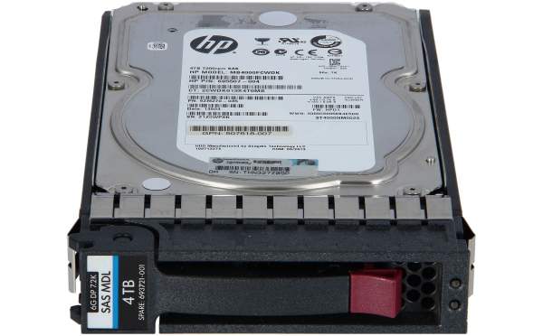 HPE - 693721-001 - Dual Port Midline 3,5" SAS 4.000 GB - Festplatte - 7.200 rpm - Intern