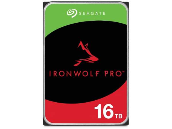 Seagate - ST16000NT001 - IronWolf Pro - Hard drive - 16 TB - internal - 3.5" - SATA 6Gb/s - 7200 rpm