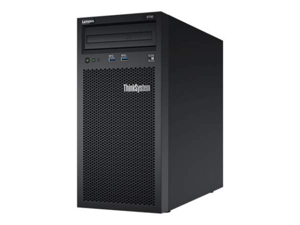 Lenovo - 7Y48A03YEA - ThinkSystem ST50 7Y48 - Server - tower - 4U - 1-way - 1 x Xeon E-2226G / 3.4 GHz - RAM 16 GB - SSD 2 x 480 GB - UHD Graphics P630